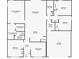 Detailed floor plan showing the layout of the home, including room dimensions and relationships at 2938 Foraker Way, Kissimmee, FL 34758