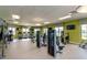 Community gym featuring modern equipment, multiple screens, and bright lighting at 4875 Clock Tower Dr, Kissimmee, FL 34746