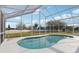 A refreshing swimming pool enclosed by a screen, offering a delightful outdoor experience at 4919 Dunmore Ln, Kissimmee, FL 34746