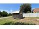 Exterior view of a shed that is on the property at 525 Garberia Dr, Davenport, FL 33837