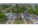 Aerial view of the homes showcasing landscaping and neighborhood layout at 1545 Indiana Ave # B, Winter Park, FL 32789