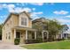 Street view of homes showing manicured lawns, sidewalks and exteriors with traditional architectural styles at 1545 Indiana Ave # B, Winter Park, FL 32789