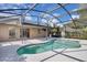 A refreshing screened-in pool with an attached patio, perfect for outdoor relaxation and entertainment at 4815 Doc Dr, St Cloud, FL 34771