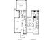 Detailed floor plan showcasing layout of rooms, including kitchen, bedrooms, and garage space at 7381 Alpine Butterfly Ln, Orlando, FL 32819