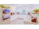 Bright kitchen featuring white cabinetry, quartz countertops, a built-in oven, and stainless appliances at 15345 Rockridge Rd, Polk City, FL 33868