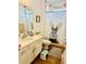 Charming bathroom featuring a vanity sink, toilet, and playful decor at 2641 Calistoga Ave, Kissimmee, FL 34741