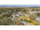 Beautiful aerial view of a neighborhood, featuring properties with screened-in pools surrounded by lush landscaping at 336 California Blvd, Davenport, FL 33897