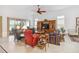 Cozy living room featuring a ceiling fan and comfortable seating at 4911 Drawdy Ct, St Cloud, FL 34772