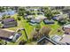 Neighborhood aerial view showcasing the home's private backyard with pool and large lot at 1240 Beth Ln, St Cloud, FL 34772