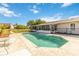 Beautiful pool offers a refreshing escape with views of the screened patio and backyard at 1240 Beth Ln, St Cloud, FL 34772