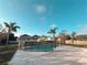 A luxurious fenced-in pool and large backyard, perfect for outdoor enjoyment and entertaining in this beautiful property at 2801 Christy Ln, St Cloud, FL 34772