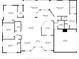 Detailed floor plan showing layout of bedrooms, bathrooms, kitchen, living spaces, and outdoor screened porch at 10919 Lakeshore Dr, Clermont, FL 34711