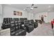 Movie room with a screen and theater seating at 2536 Shanti Dr, Kissimmee, FL 34746