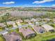 An aerial view shows a well-planned community with beautiful homes, lush landscaping, and scenic views at 484 Villa Park Rd, Kissimmee, FL 34759