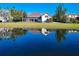 Beautiful pond view with home reflected in the water at 885 Spring Park Loop, Celebration, FL 34747