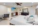 Bright main bedroom featuring a makeup vanity area and integrated en suite at 901 W Donegan Ave, Kissimmee, FL 34741