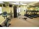 Community fitness center with mirrors and a variety of exercise equipment at 991 Lake Berkley Dr, Kissimmee, FL 34746