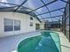 The inviting screened-in pool area offers a relaxing retreat with ample patio space at 2993 Kokomo Loop, Haines City, FL 33844