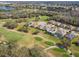 Aerial shot of a residential neighborhood adjacent to a golf course and a waterway at 538 Via Vitale Ct, Kissimmee, FL 34759