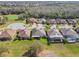 A high view of several houses in a golf community that features lush green lawns at 538 Via Vitale Ct, Kissimmee, FL 34759