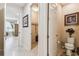 Hallway with views of a bathroom, closet and bedroom at 538 Via Vitale Ct, Kissimmee, FL 34759