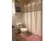 Bathroom with shower, toilet, and vanity at 888 Berkley Rd, Auburndale, FL 33823