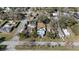 Aerial view of the property, showcasing the surrounding neighborhood and street layout at 1418 Florida Ave, St Cloud, FL 34769