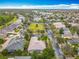 Beautiful aerial view of a residential neighborhood, showcasing well-manicured lawns and tree-lined streets at 100 Ventana Dr, Kissimmee, FL 34759
