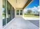 Covered patio area with sliding glass doors, offering a seamless transition to the outdoor space at 12761 Westside Village Loop, Windermere, FL 34786