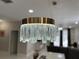 Close up of a modern chandelier at 168 Bradwick Cir, Debary, FL 32713
