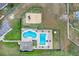 Overhead aerial view of the community pool, playground, and amenities at 19331 Briercrest Trl, Orlando, FL 32833