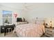 Bedroom with a bed, desk area, and a ceiling fan at 2800 Cello Ln, Kissimmee, FL 34741