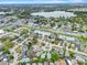 Aerial view of neighborhood near lake at 623 Lake Dexter Cir, Winter Haven, FL 33884