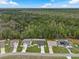 Aerial view of new home showing proximity to woods and other well-maintained homes at 33 Perch Dr, Kissimmee, FL 34759