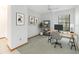Bright home office with a modern desk, stylish decor, and a large window for natural light at 3619 Willow Lake Ct, St Cloud, FL 34769