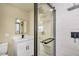 Updated bathroom with a glass shower, stylish vanity, and modern fixtures at 628 Eastwood Ct, Altamonte Springs, FL 32714