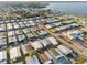 Bird's eye view of a well-maintained mobile home community near a tranquil lake at 6719 Canterbury Ne Dr, Winter Haven, FL 33881