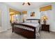 Serene bedroom with access to the backyard, offering natural light and relaxation at 113 Tiger Lily Ct, Davenport, FL 33837