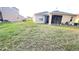 Spacious backyard featuring a screened-in lanai and ample green space at 14112 Queenside St, Orlando, FL 32824