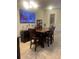 Open dining area featuring a large table, pendant lighting, and a wall-mounted television at 1749 Fulfillment Dr, Kissimmee, FL 34744