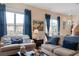 Bright living room with large windows, comfortable seating and views of the water at 4925 Poolside, St Cloud, FL 34769