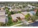 This aerial view showcases a well-maintained home with lush landscaping in a friendly neighborhood at 651 Highlands Hammock Dr, Poinciana, FL 34759
