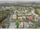 Residential neighborhood featuring mature trees and manicured lawns. Golf course and ponds are also visible at 651 Highlands Hammock Dr, Poinciana, FL 34759