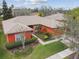 Inviting home with a manicured lawn, neat landscaping, and a brick walkway leading to the front door at 651 Highlands Hammock Dr, Poinciana, FL 34759
