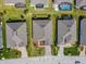 This aerial view showcases the beautiful neighborhood with lush landscaping and well-maintained homes at 937 Walnut Creek Ln, Poinciana, FL 34759