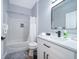 Bright bathroom with new fixtures and a stylish modern design at 1113 Pine Ridge Dr, Davenport, FL 33896