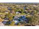 Aerial view of the home featuring the fenced yard and above ground pool at 1205 Wisconsin Ave, St Cloud, FL 34769