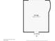 Floor plan of a detached two-car garage for the home, with the dimensions of 15'2