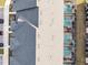 Aerial view featuring back porches with private pools and parking spaces at 1800 Tropical Palms Cir, Kissimmee, FL 34747