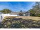 Large backyard featuring a screened-in pool enclosure and a privacy fence, offering a private outdoor space at 248 Breezy Oaks Ct, Davenport, FL 33896